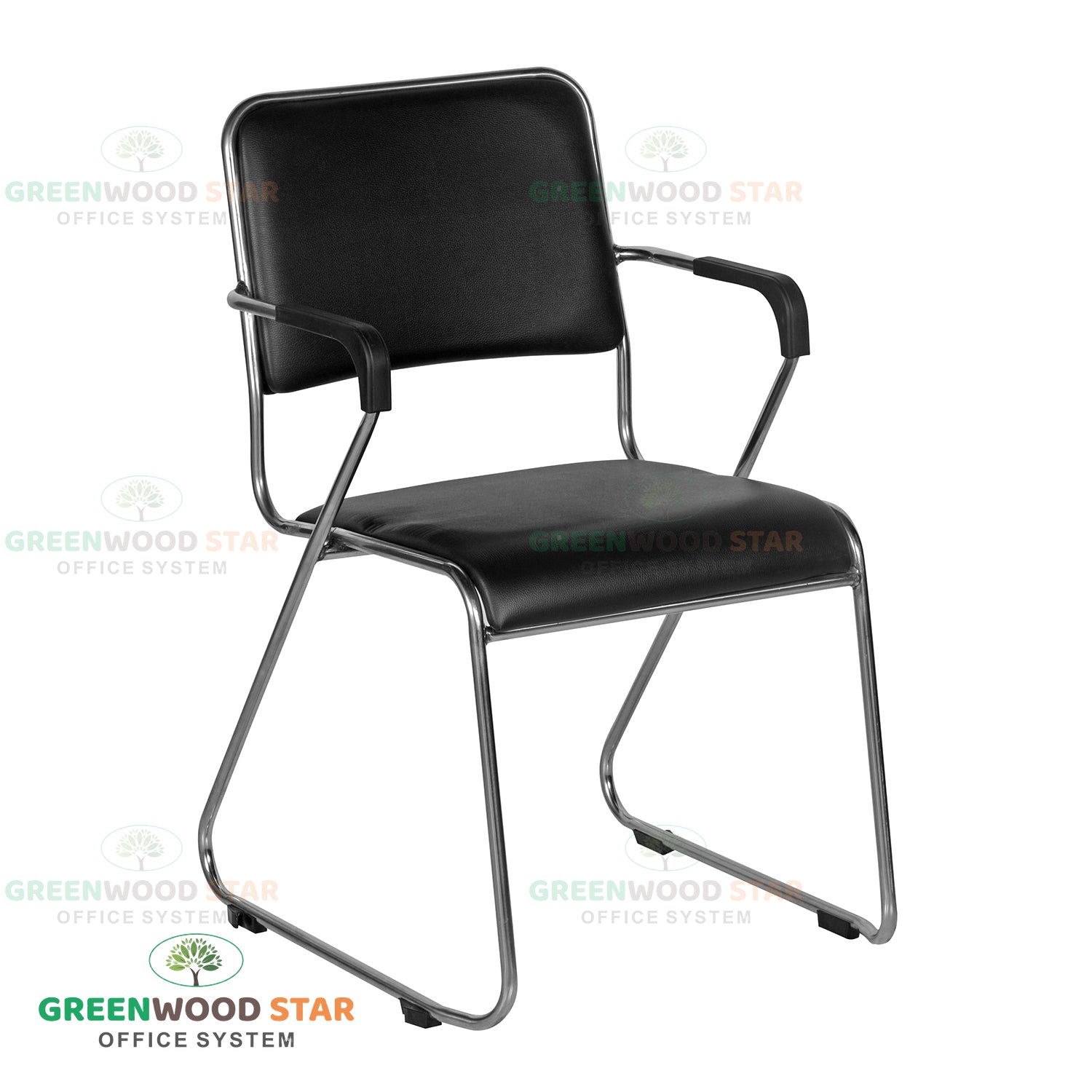 11 Visitor Chair Soft Pvc with Arm