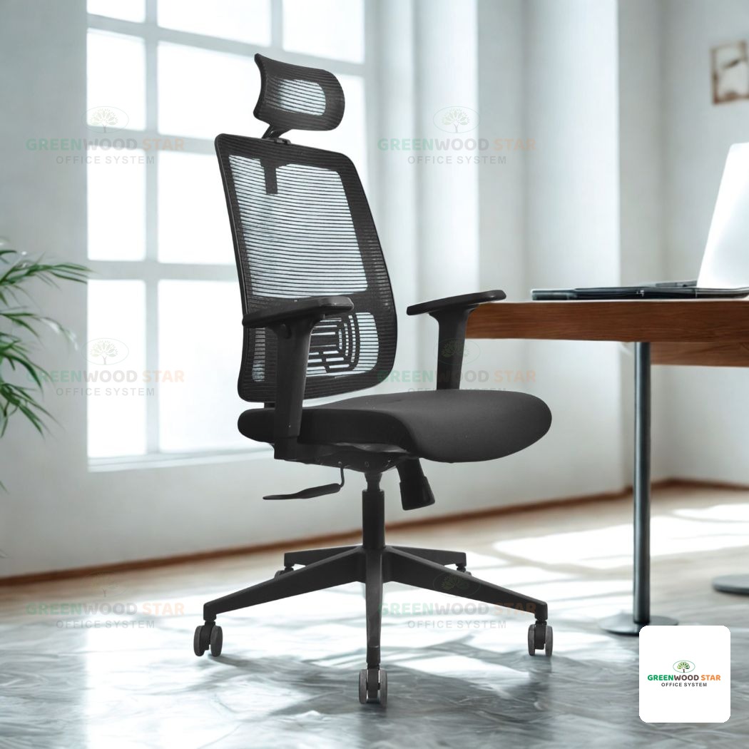 High Back Chair – Black