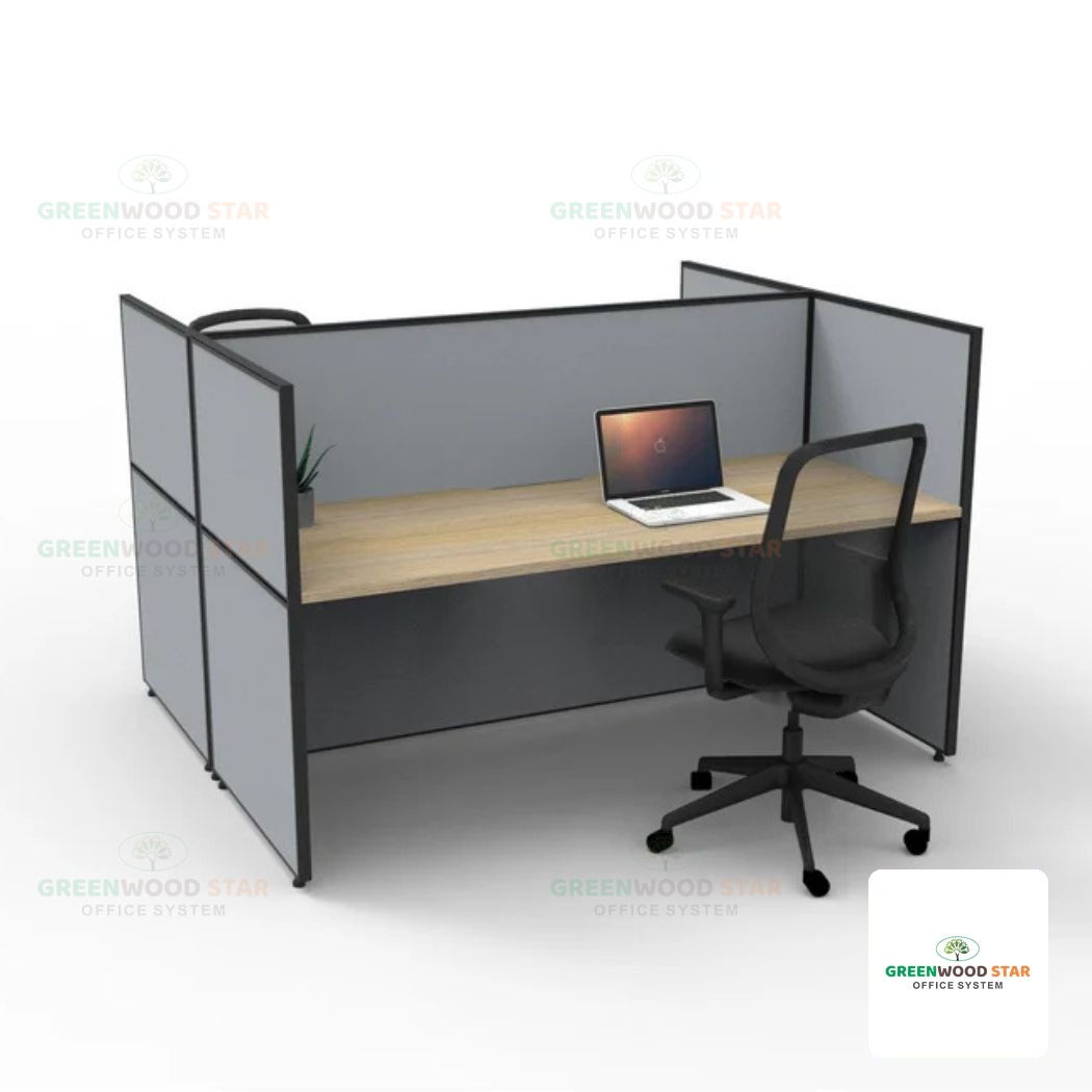 Double Sided Workstation – 2 Person – Screen Hung Tops