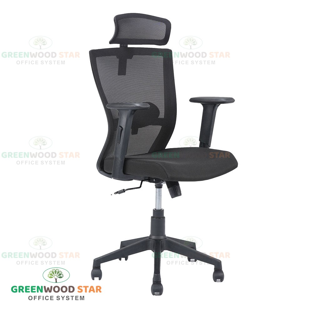 Office Chair Mesh High Back with Adjustable Armrest