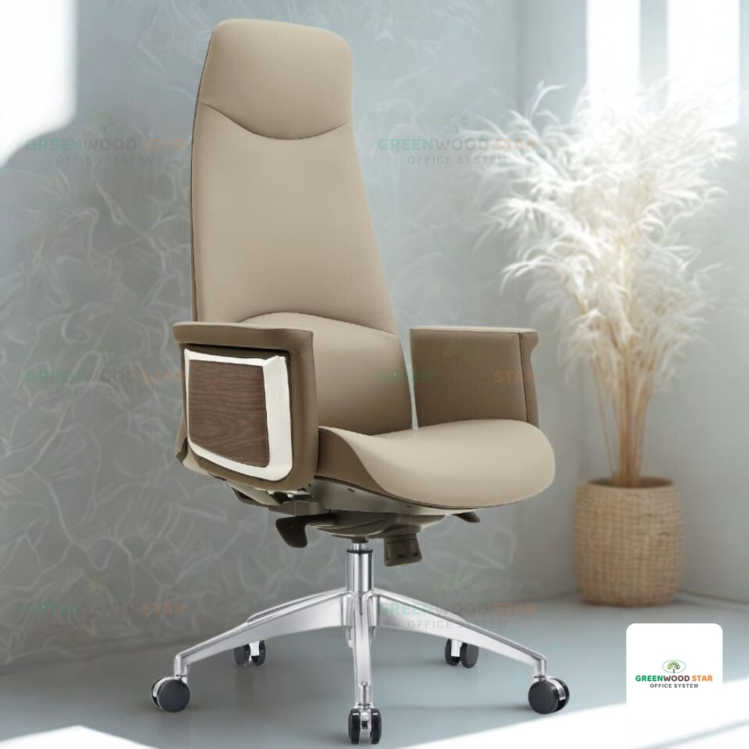 High Back Executive Chair – Grey & Brown