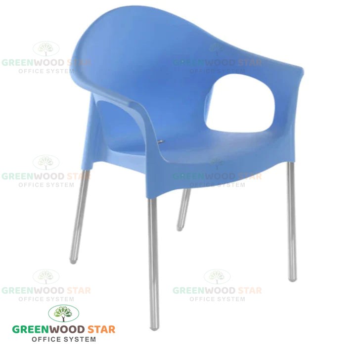 09 Cafeteria Chair with Stainless Steel Legs