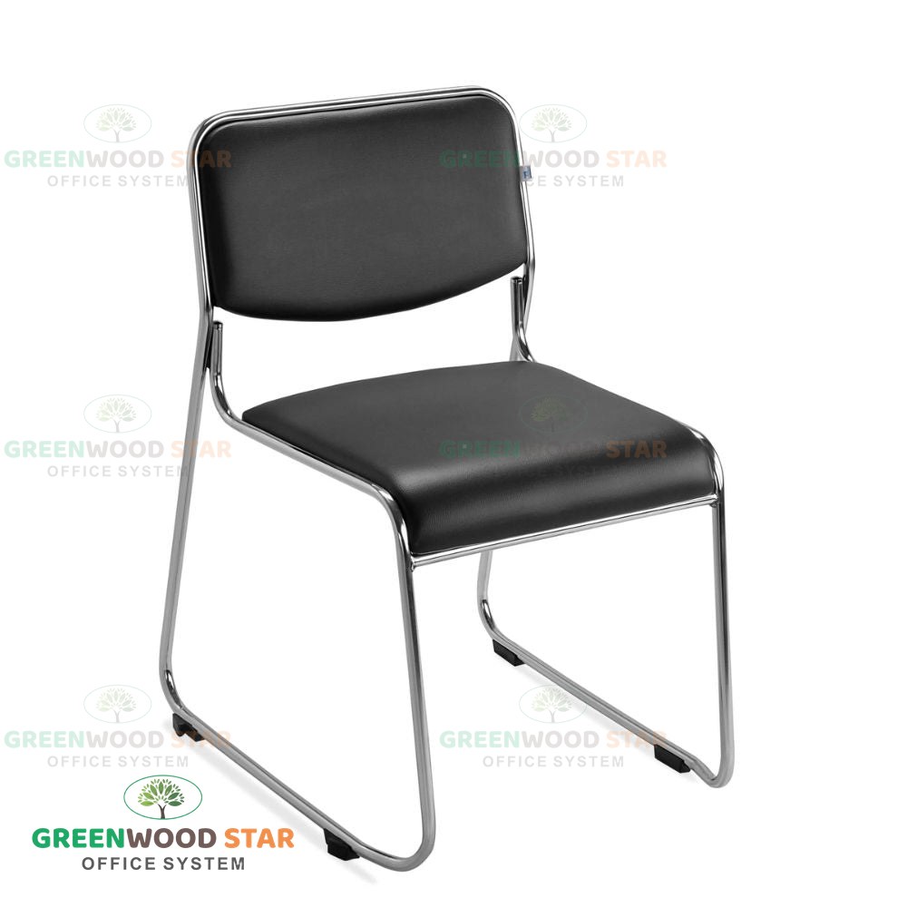 01 Visitor Chair Soft Pvc Without Arm