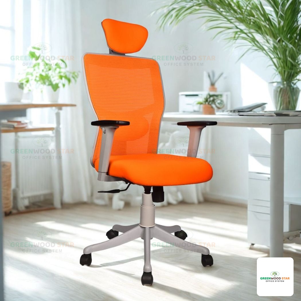 High Back Chair – Orange
