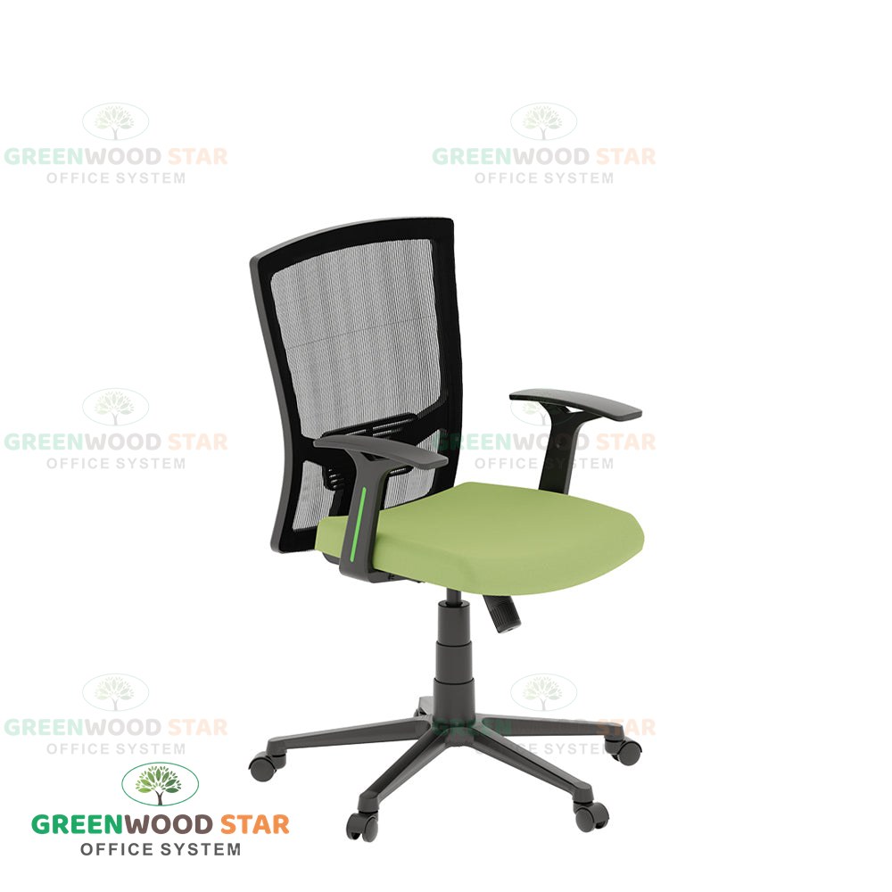 Task Office Chair – Mesh – Mid Back – Moss Green