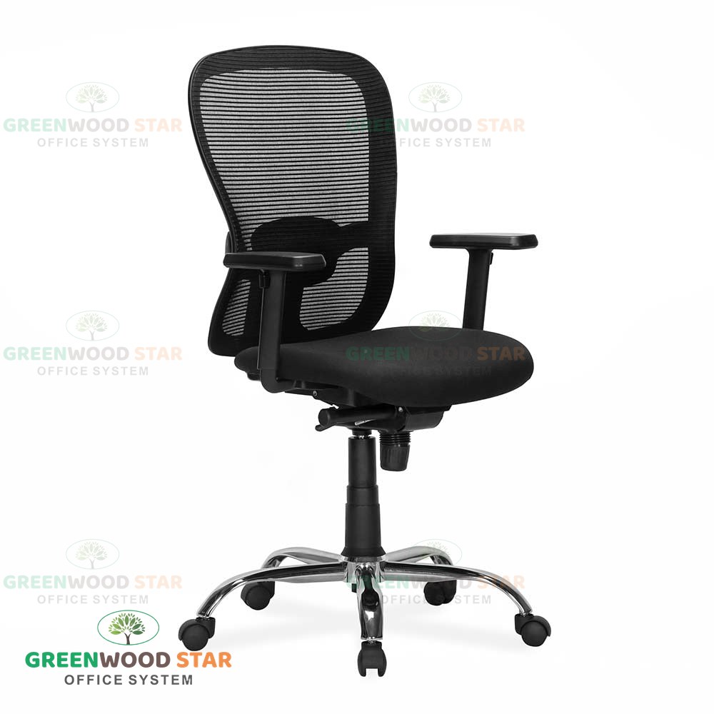 Office Chair Chrome Base Mid Back with Cts
