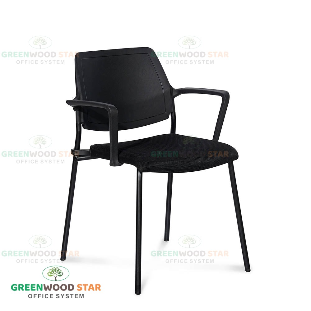 Visitor Chair with Arm & Seat Cushion