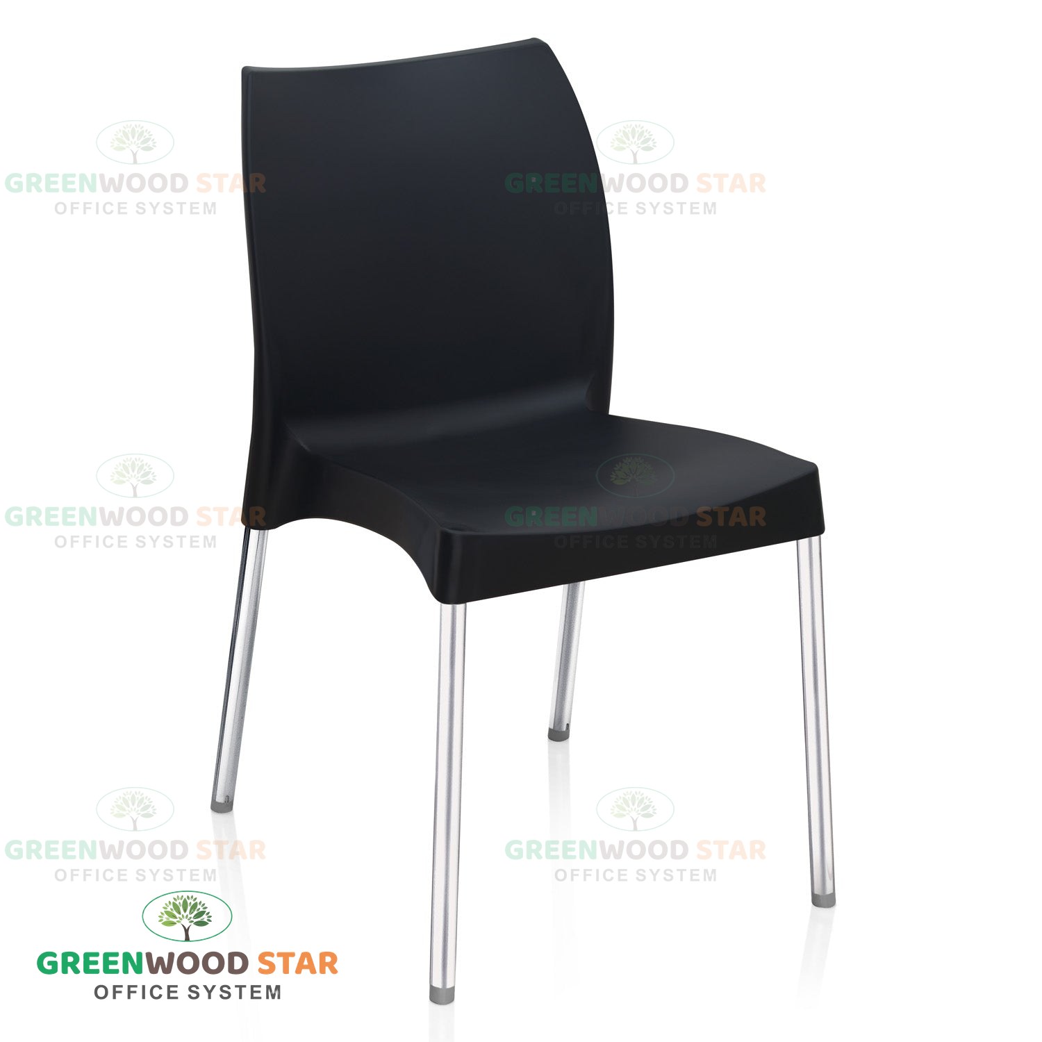 07 Cafeteria Chair with Stainless Steel Legs