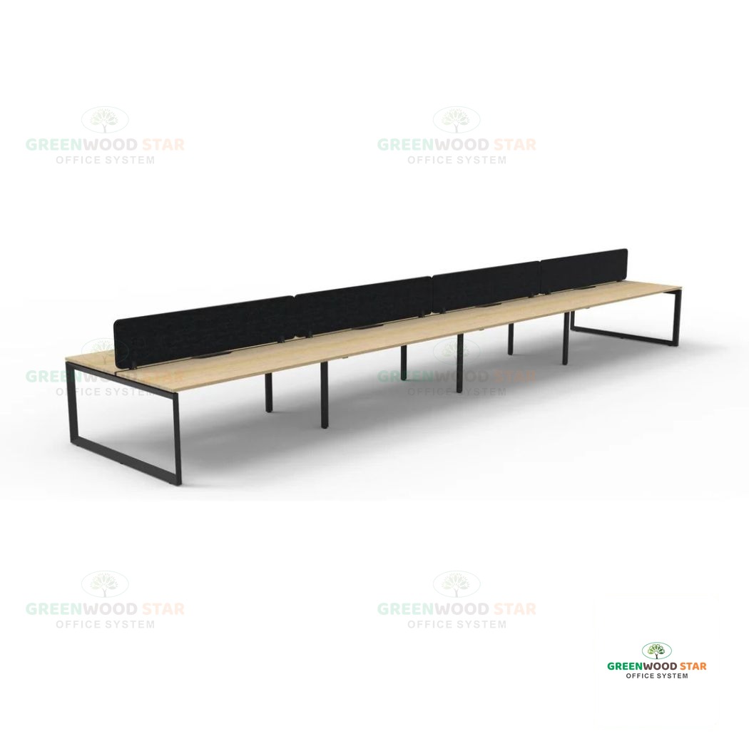 Back To Back Loop Leg Workstation – 8 Persons