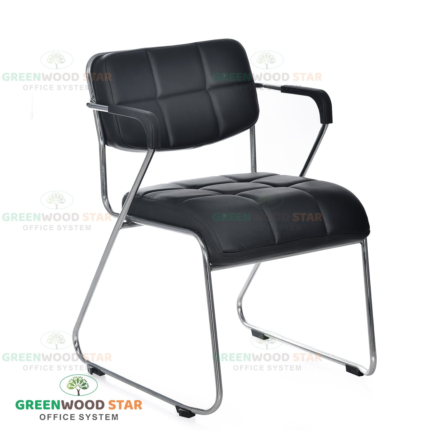 02 Visitor Chair Soft Pvc with Arm